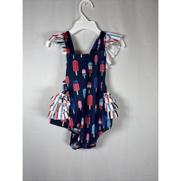 Pete And Lucy Other - Pete And Lucy Popsicle Print Romper Size 12-18 M Preowned